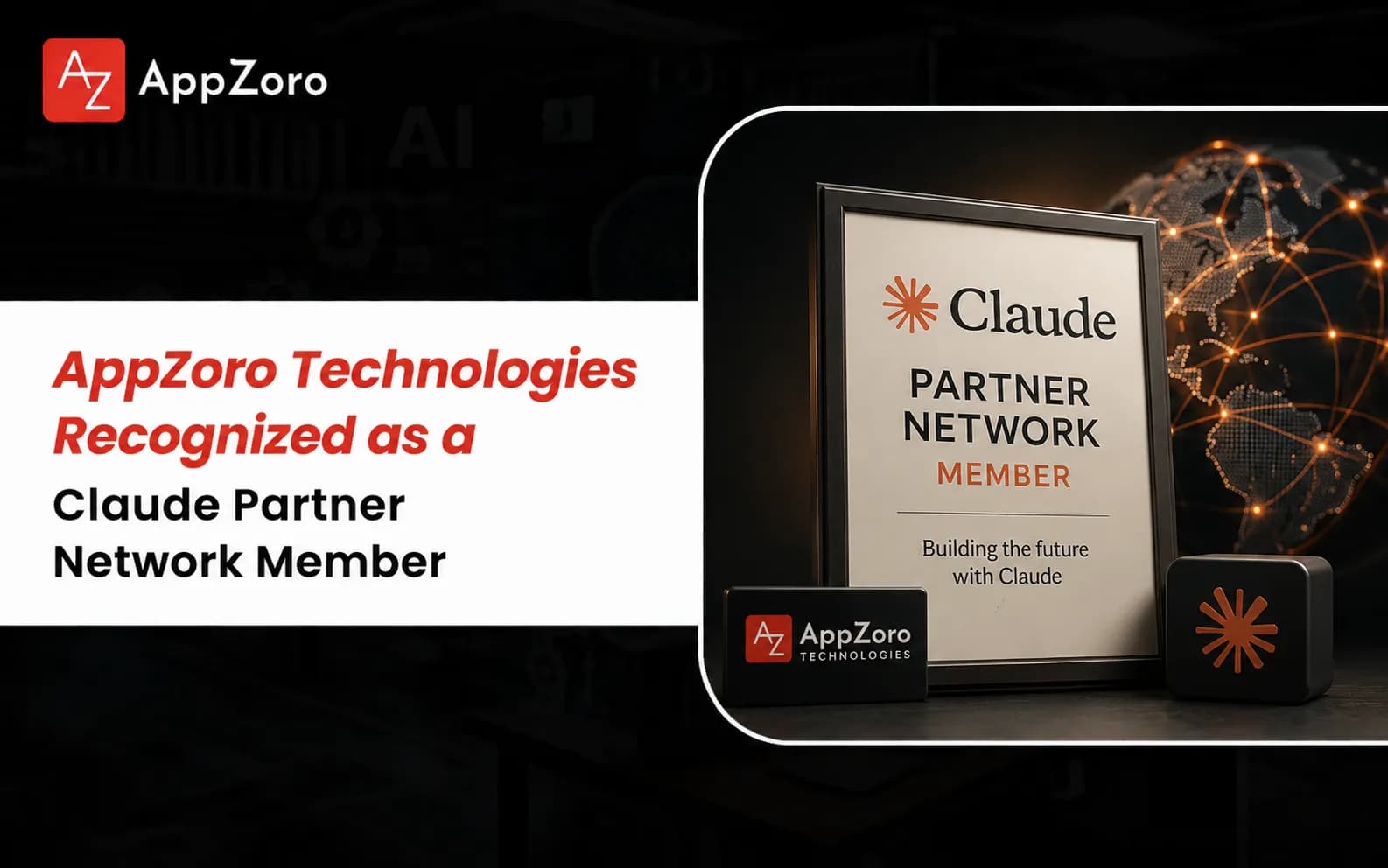 AppZoro Technologies Recognized as a Claude Partner Network Member