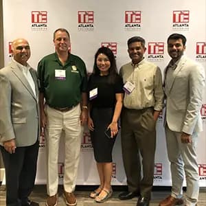Judge at the Tie Atlanta University Competition with Wei-Chun Tai, Karun Jain & Gregg Ficery
