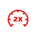 2x faster insights icon