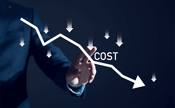 Reduce costs by 25% to 35%