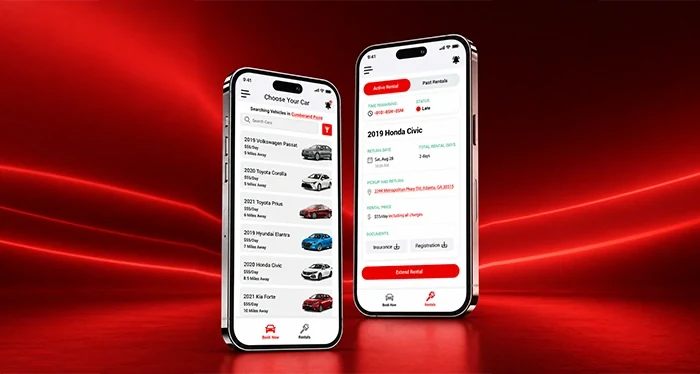 Jax Rideshare project screens