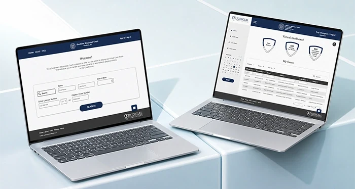 Judicial Innovations project screens